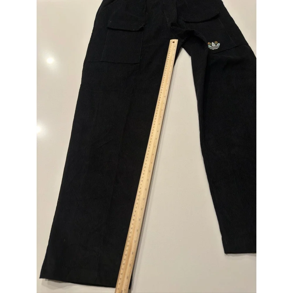 Adidas Trefoil Graphic Corduroy Sweatpants Men's Black M Originals